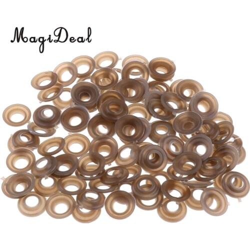 MagiDeal 100 Pieces 15mm 20mm Plastic Safety Eyes Nose Washer Back for Making Doll Animal DIY Manufacture Craft Toy Acc