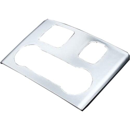 Chrome Interior Rear Middle Console Cover Trim 1Pcs For Ford Explorer 2011 2012 2013 2014 2015