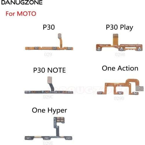Power Button Switch Volume Button Mute On / Off Flex Cable For Motorola MOTO One Power P30 Note Play Vision Action Hyper