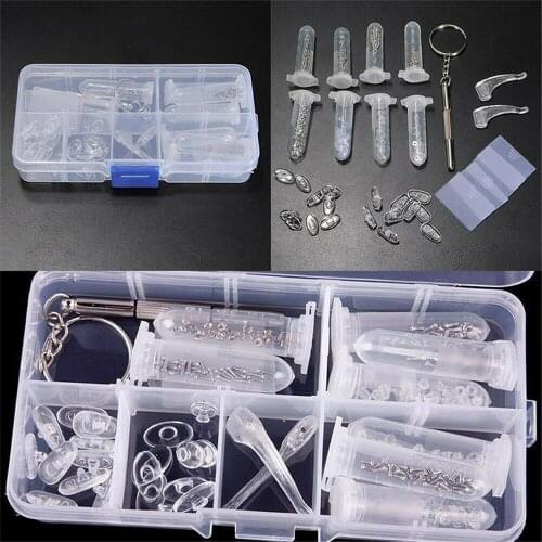 Watch And Glasses Repair Kit Glasses Repair Tool Kit Nose Pad Glasses Sunglasses Screws Nuts Pads Screwdriver Repair Tool
