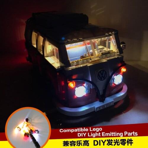 Led light Kit for 10220 and pin 21001 the T1 Camper Van Added license light