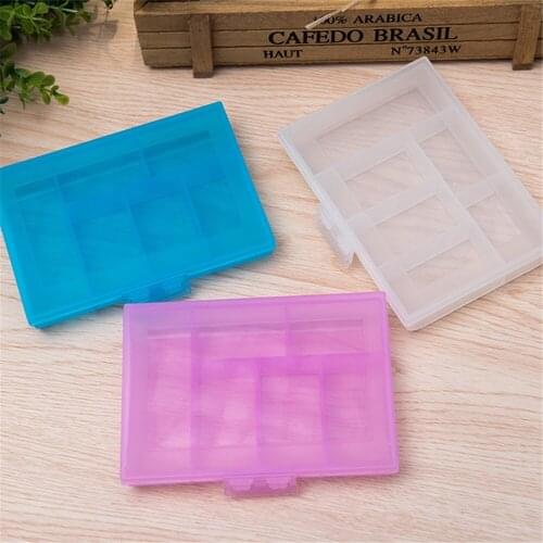 1pc 6 Grids Medicine Pill Storage Box Case Jewelry Earring Holder Organizer Case Weekly Medicine Case Home Accessories Container