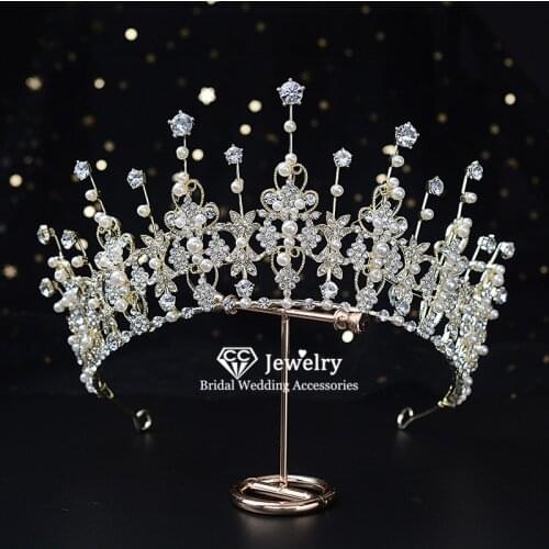CC Crown Tiara Wedding Hair Accessories for Women Fairy Party Headdress Cubic Zircon Shine Hairwear Fashion Jewelry Gift HG1267
