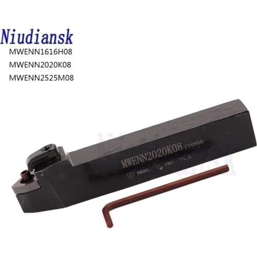 MWENN1616H08 MWENN2020K08 MWENN2525M08 High Quality External Turning Tool Holder Metal Lathe Cutting Tool Use For WNMG Inserts