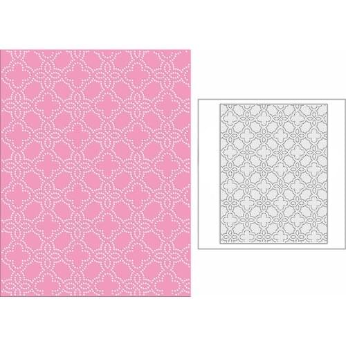 New 2021 Four Leaf Clover Panel Metal Cutting Dies for DIY Scrapbooking and Card Making Background Embossing Craft No Stamps