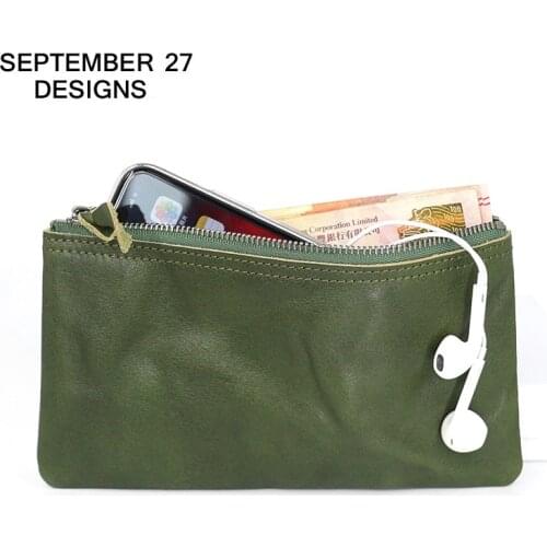 Womens Long Wallet Genuine Leather Fashion Zipper Slim Purses Cowhide Ladies Phone Wallets Female Small Coin Purse Money Bag