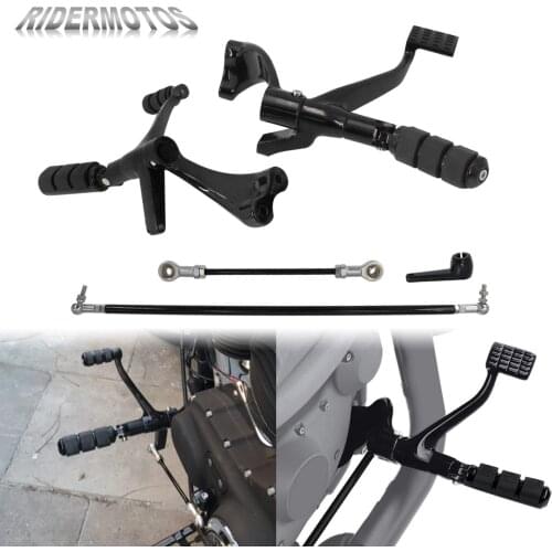 Motorcycle Forward Controls Complete Kit Pegs& Levers& Linkages Black/Chrome For Harley Sportster XL883 Iron 91-03 04-13 14-20