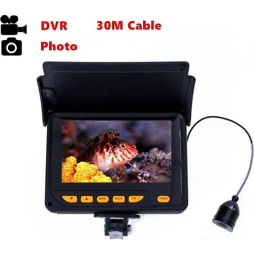 20M 30M Underwater Ice Fishing Camera Video Fish Finder140 Degrees Angle HD 1000TVL Fishing Fish Finder Video Recorder DVR