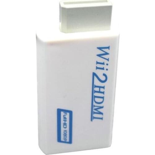 For Wii To HDMI 1080P Upscaling Converter Wii2HDMI Adapter Converters Full HD Output Upscaling 3.5mm Audio Video Output Newest