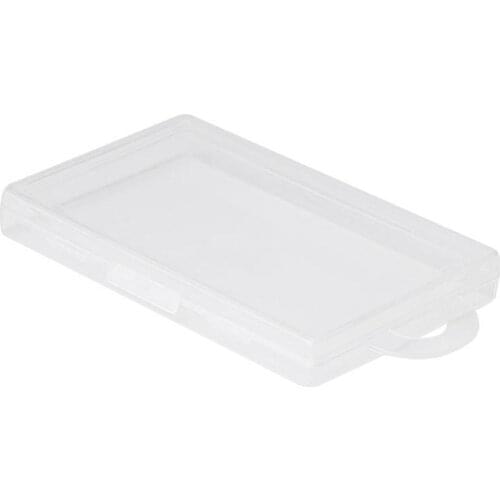 Rectangular Plastic Transparent Clear Storage Box Jewelry Container Case Organizer 11.2*5.8*1CM