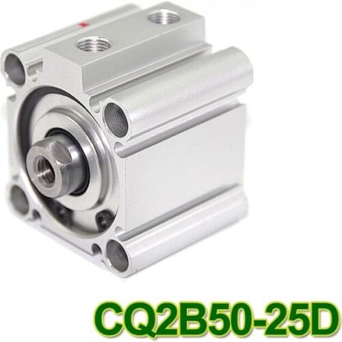 SMC Type CQ2B series CQ2B50-25D 50mm bore 25mm stroke Double Action single rod thin Pneumatic Compact Cylinder high quality