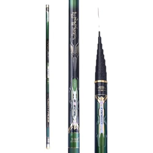 Extra Long High Carbon 8m -16m Power Hand Pole Fishing Canne Ultrahard Superlight Strong Telescopic Pole Fishing Tackle