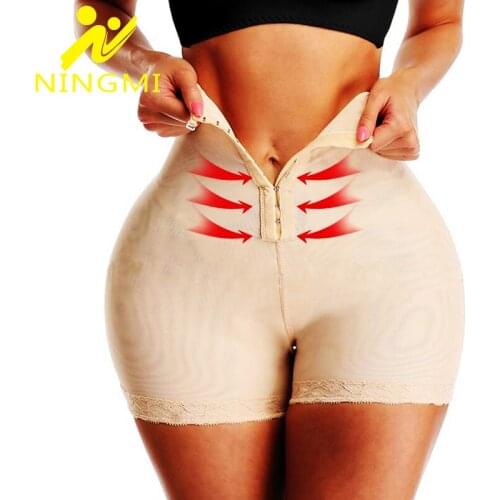 NINGMI Body Shaper Panties Push Up Wholesale Waist Trainer Butt Lifter High Waist Shaping Tummy Control Shapewear Plus Size