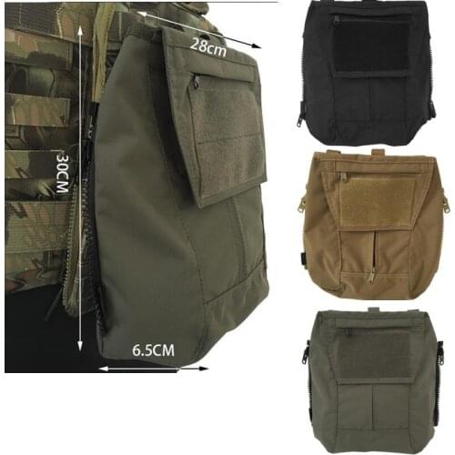 Outdoor Tactical Multi-Functional AVS / JPC2.0 Vest Zipper Back With Bag Sundry Bag