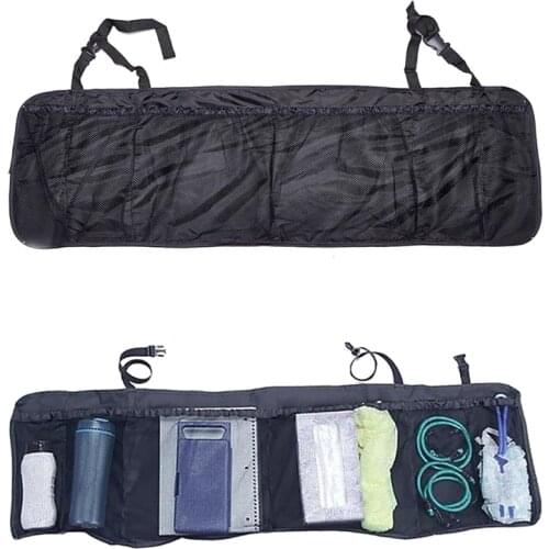 Universal Car Rear Trunk Large Capacity Seat Back Storage Hanging Bags Oxford Mesh Bag Multi Pocket Auto Organizer Seat Back Bag
