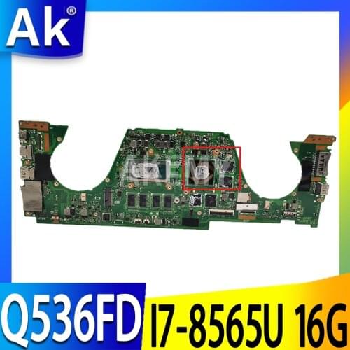 UX562FD REV2.0 Laptop mainboard For Asus Q536FD Q536FN Q536FDX UX562F mainboard W/ 16G-RAM I7-8565U (V2G)