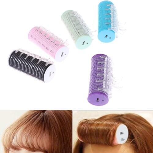 1PC Portable USB Electric Hair Roller Bangs Curling Hair Styling Tool Mini Electric Hair Curler Home Use Hairdressing Roller