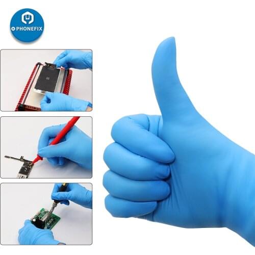 100Pcs Disposable Latex Rubber Gloves Household Cleaning Electronic Industrial ESD Work Gloves Universal For Left and Right Hand