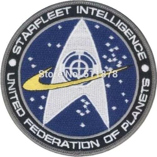 4" STARFLEET INTELLIGENCE Command Comic Logo Uniform Movie TV Series Costume Cosplay Embroidered Emblem iron on patch