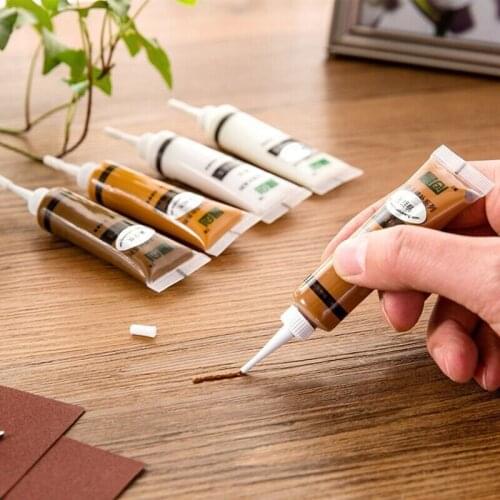 5Pcs Furniture Touch Up Kit & Filler Wood Scratches Restore Kit scratch patch paint wood composite repair