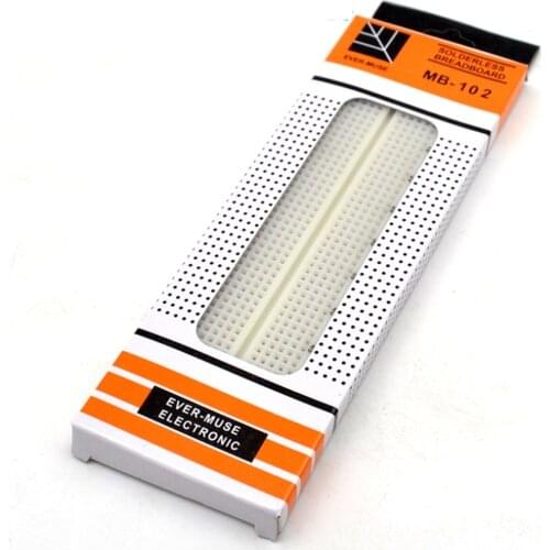 50PCS boards 830 soldering points PCB breadboard MB-102 MB102 test development DIY kit development white/transparent
