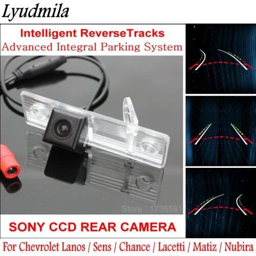 Lyudmila Car Backup Rear Reverse Camera FOR Chevrolet Lanos Sens Chance Lacetti Matiz Nubira Parking Lines Intelligent Tracks
