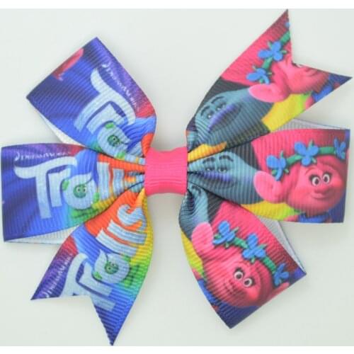 SUPWRF 1pcs Hair Bows With Clip For Baby Girls Grosgrain Ribbon Hair Clip Boutique Barrettes Headwear Hair Accessories