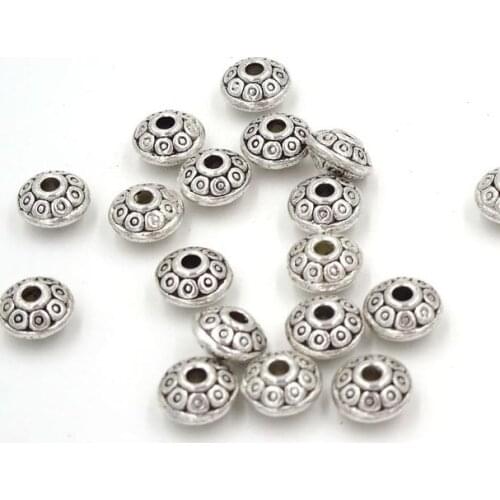 Free Shipping Wholesale 400pcs Tibetan Silver/ Gold Spacer Beads 6.5x4mm DIY