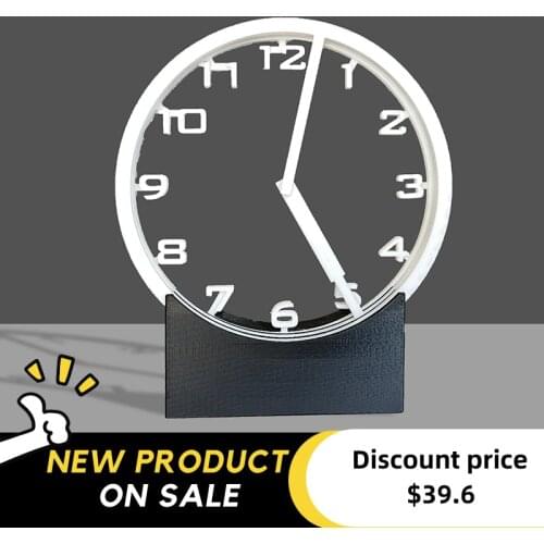 DIY Hollow Out Clock 3D Print Dial Kits Mechanical Changeable Dial Interesting Decoration Desk Clock