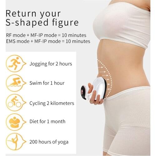 Electric Anti-Cellulite Massager RF EMS MF-IP 10 Levels Adjustable Body Slimming&Relaxing Muscle Weight Loss Fat Remove Massager