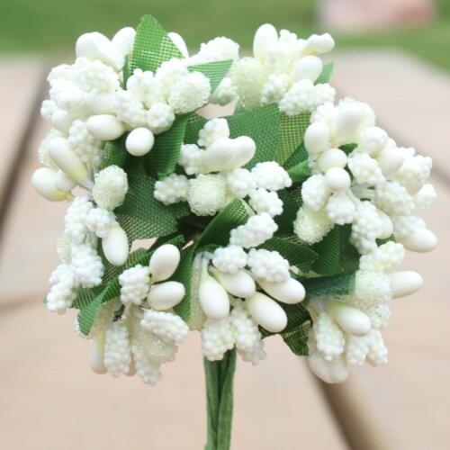 Artificial Bud Stamen Berry beads flowers For home Garden Wedding Decoration DIY Scrapbooking Decorative Artificial flowers