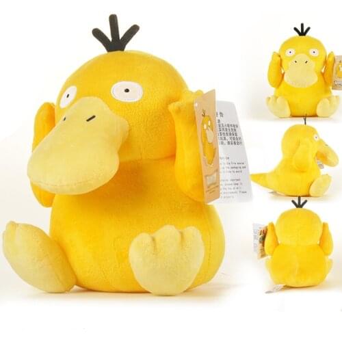 Kawaii anime plush Psyduck plush doll Pokemoned yellow duck exquisite stuffed toys for children