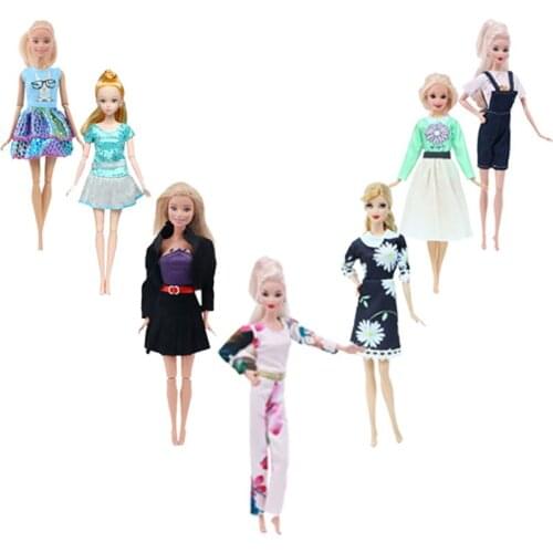 11 Set Fashion Accessories Doll Beautiful Dresses And Clothes For Babies Dolls Girls Toy Gift