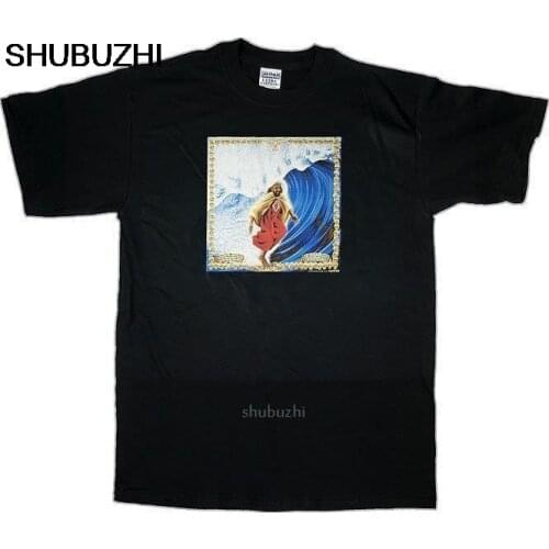 Almera Mens Black T-shirt Tee Surfin Jesus Surfing Surf Waves Wave Rider Board Quality T Shirts Men Printing Short sbz8249