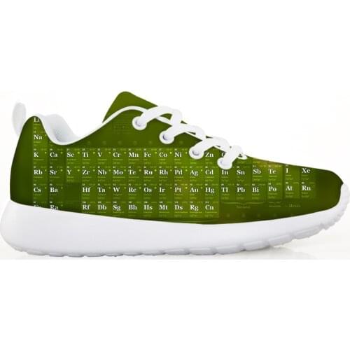 New Periodic Table of Elements 2020 Spring New Childrens Shoes Mesh Breathable Casual Running Shoes Children Chemical Shoes