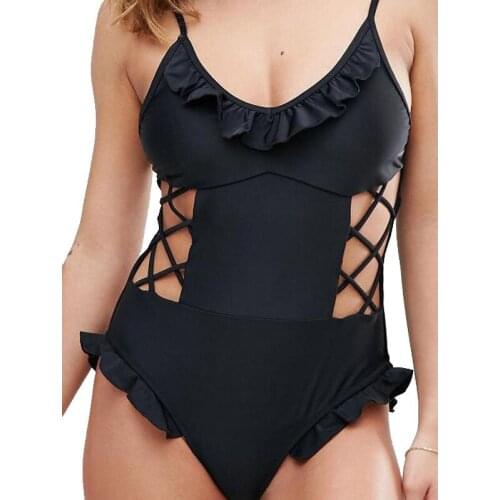 Купальники с рюшами OULING China At AliExpress