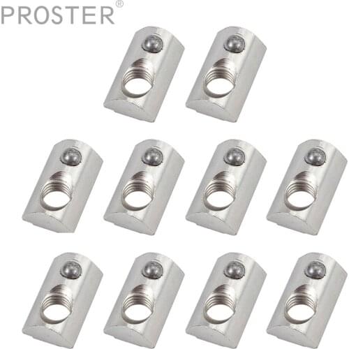 Proster for 10 pcs 8mm groove suitable for our 40x40 40x80 profiles Aluminum Slot Nuts Groove