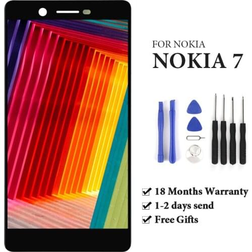 5.2'' Black White Touch Screen For Nokia 7 N7 LCD Display Digitizer Assembly Phone Replacement Parts With Tool Touch Screen