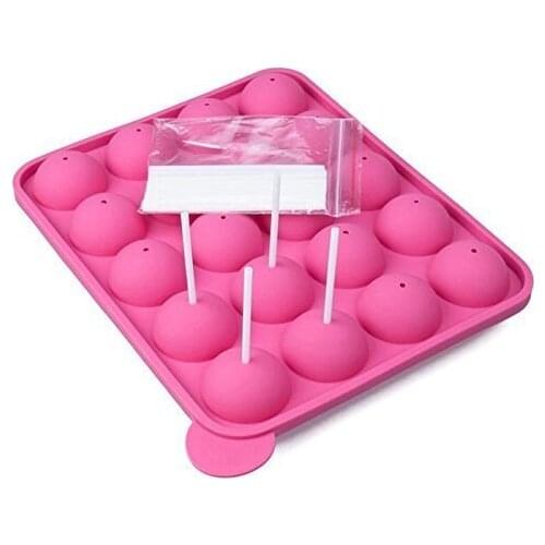 Silicone Tray Pop Cake Stick Mould Lollipop Party Cupcake Baking Mold Ice tray sphere maker Chocolate Mold AX-2011