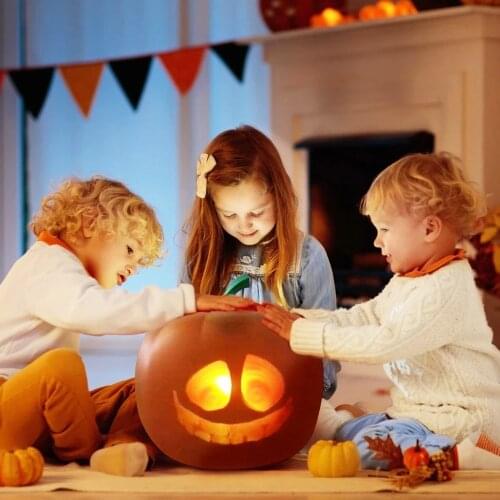 Halloween Pumpkin Light LED Change Face Table Top Decoration Pumpkin Party Talking and singing Halloween Party Decor For Home