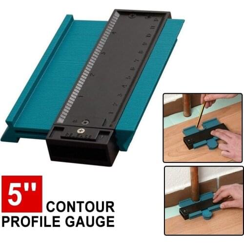 High Precision 125mm 5" Width Profile Contour Gauge 45mm Deep Decorating Tiling Template