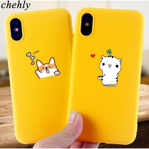 Funny Corgi New Phone Case for IPhone 6s 7 8 11 Plus Pro X XS MAX XR Funny Cases Soft Silicone Fitted TPU Back Cover Accessories