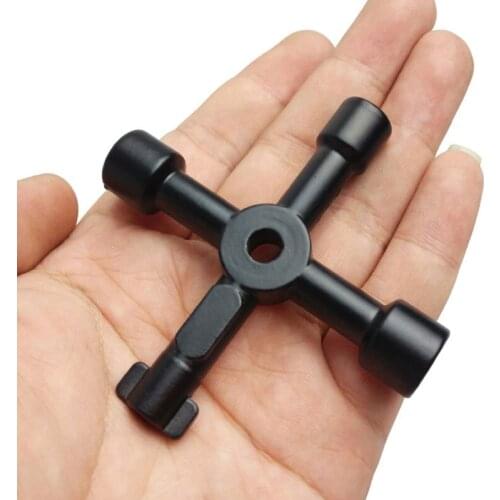 1pc Universal Cross KEY Triangle KEY for Train Electrical Elevator Cabinet Valve Alloy Triangle Square