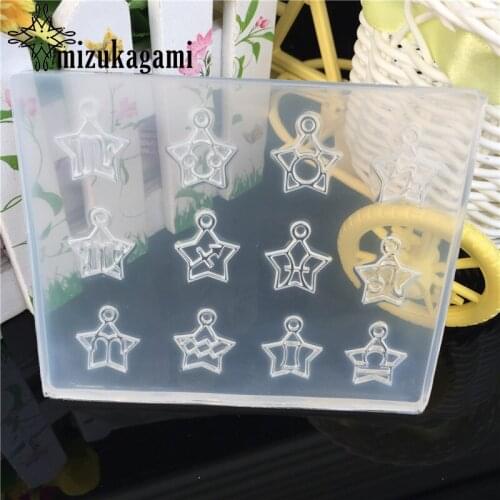 12 Constellations Liquid Silicone Mold DIY Resin Star Charms Jewelry Pendant Necklace Pendant Mold Resin Molds For DIY Jewelry