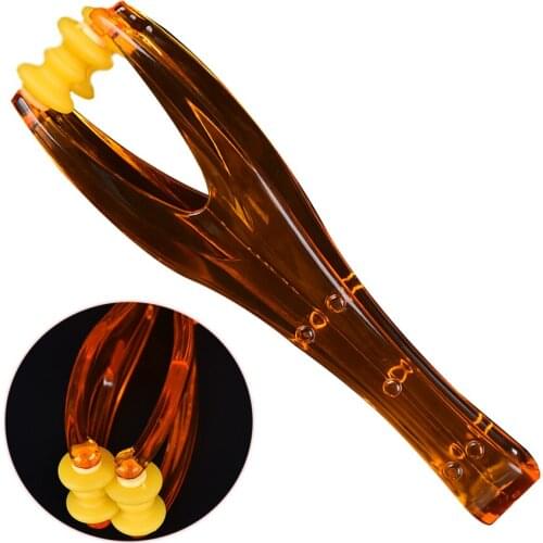 2 Rollers Elastic Handle Relax Finger Joints Hand Massager Blood Circulation Fingers Massage Tool For Family Couples
