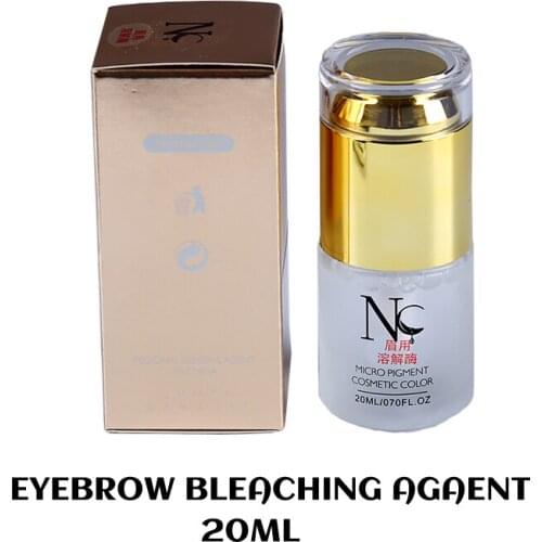 20ml Microblading Eyebrow Bleaching Agent Permanent Makeup Microblading Tattoo Supplies Clear Dissolution Correct Wrong Part