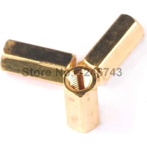 20PCS M3 Copper Columns Hollow Copper Pillars 10MM Height