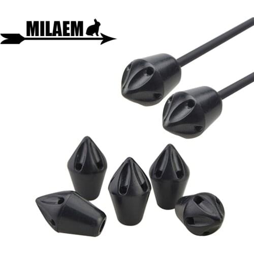 3/6/12pcs Archery Whistle Arrowhead Plastic Broadhead Target Point Tips Fit For8 mm Arrow Shaft Hunting Arrow Accessory