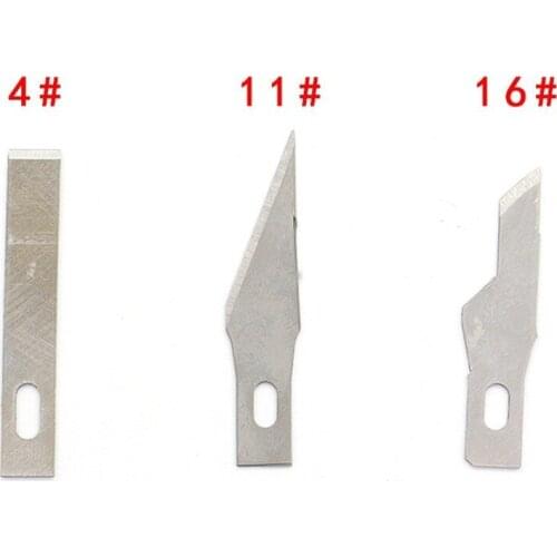4#11#16# Blades Stainless Steel Engraving Knife Blades Metal Blade Wood Carving Knife Blade Replacement Surgical Scalpel Craft
