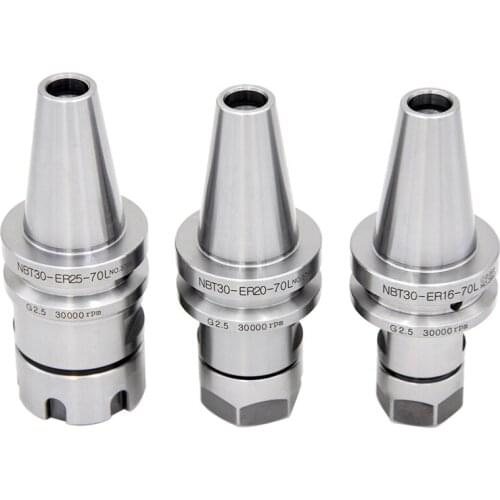 1pcs Without keyway NBT30 chuck tool holders ER16 ER20 ER25 ER32 Collet chuck for CNC machine mill